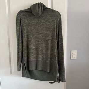 Grayish Green Knit Sweater. Runs big
